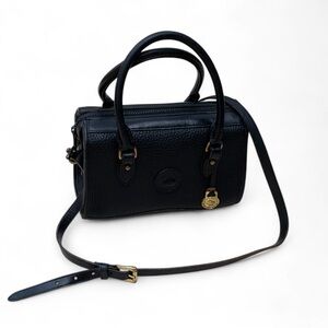 Vintage Dooney & Bourke All Weather Leather USA made crossbody top handle bag